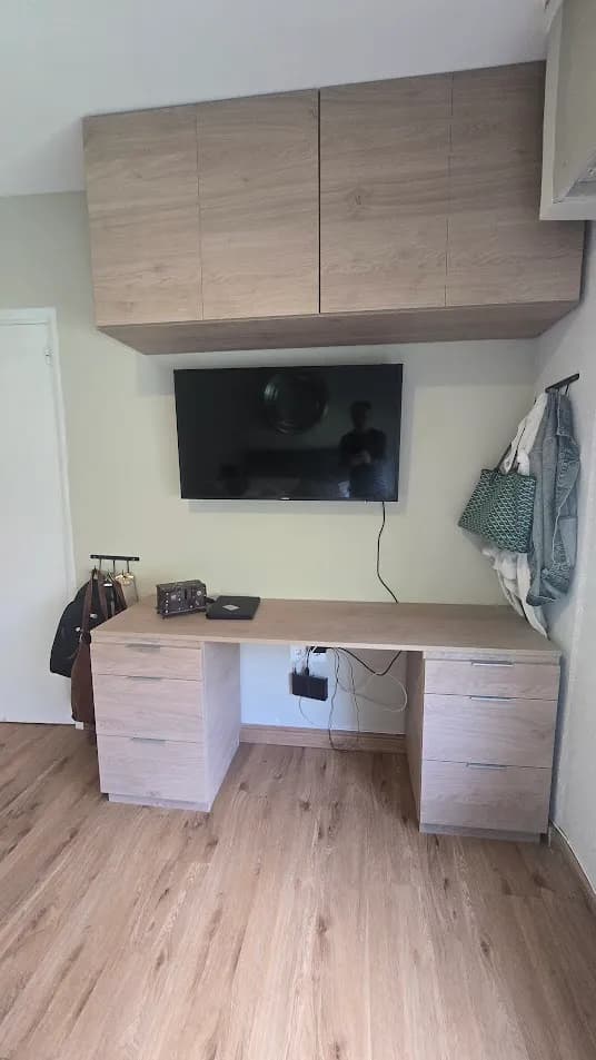 Combo Escritorio y Alzada "Nordic-Flow" - Serie Nature