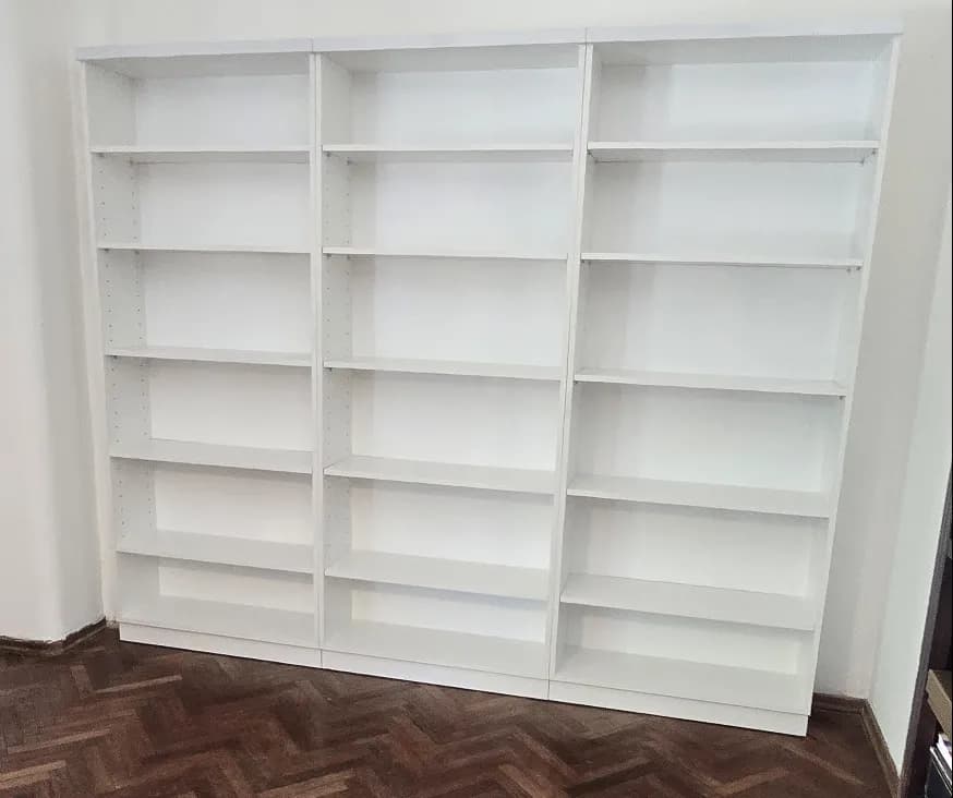 Biblioteca Modular Triple - Estantes Regulables (18mm)