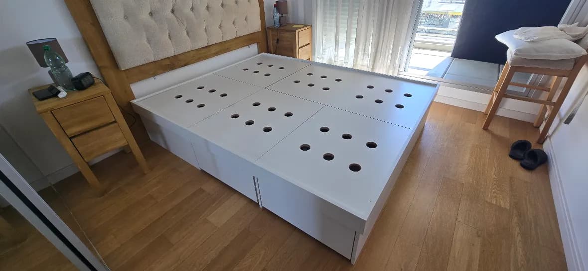 Cama Box - Melamínico Blanco 18mm