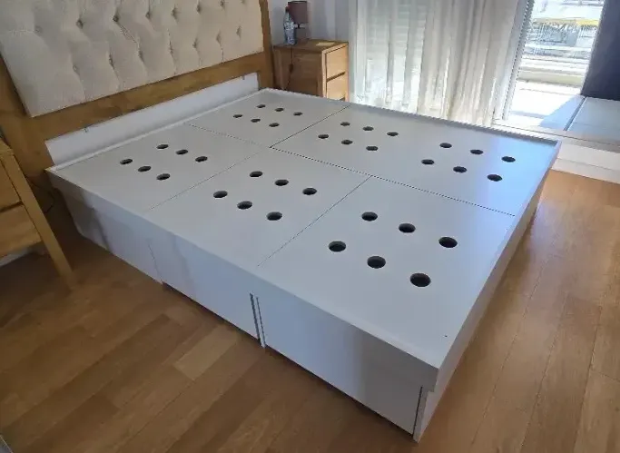 Cama Box - Melamínico Blanco 18mm