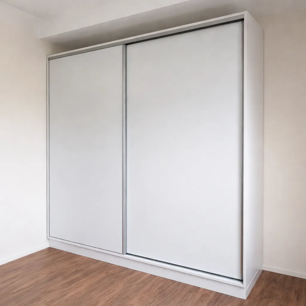 Placar a medida 2 puertas corredizas melamínico blanco